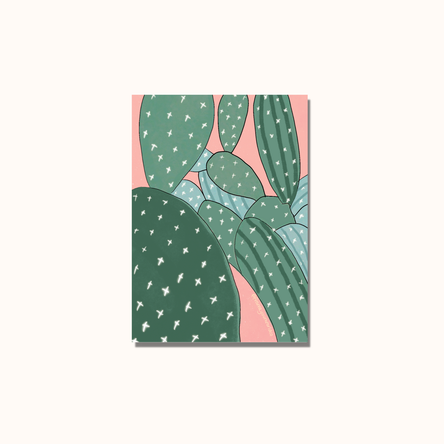 Cacti Field Print