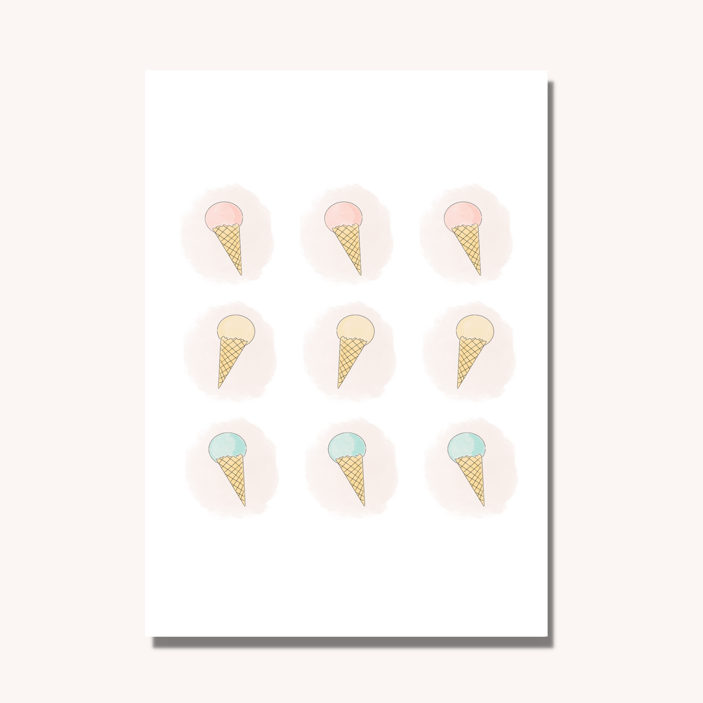 Ice Cream Trip Art Print