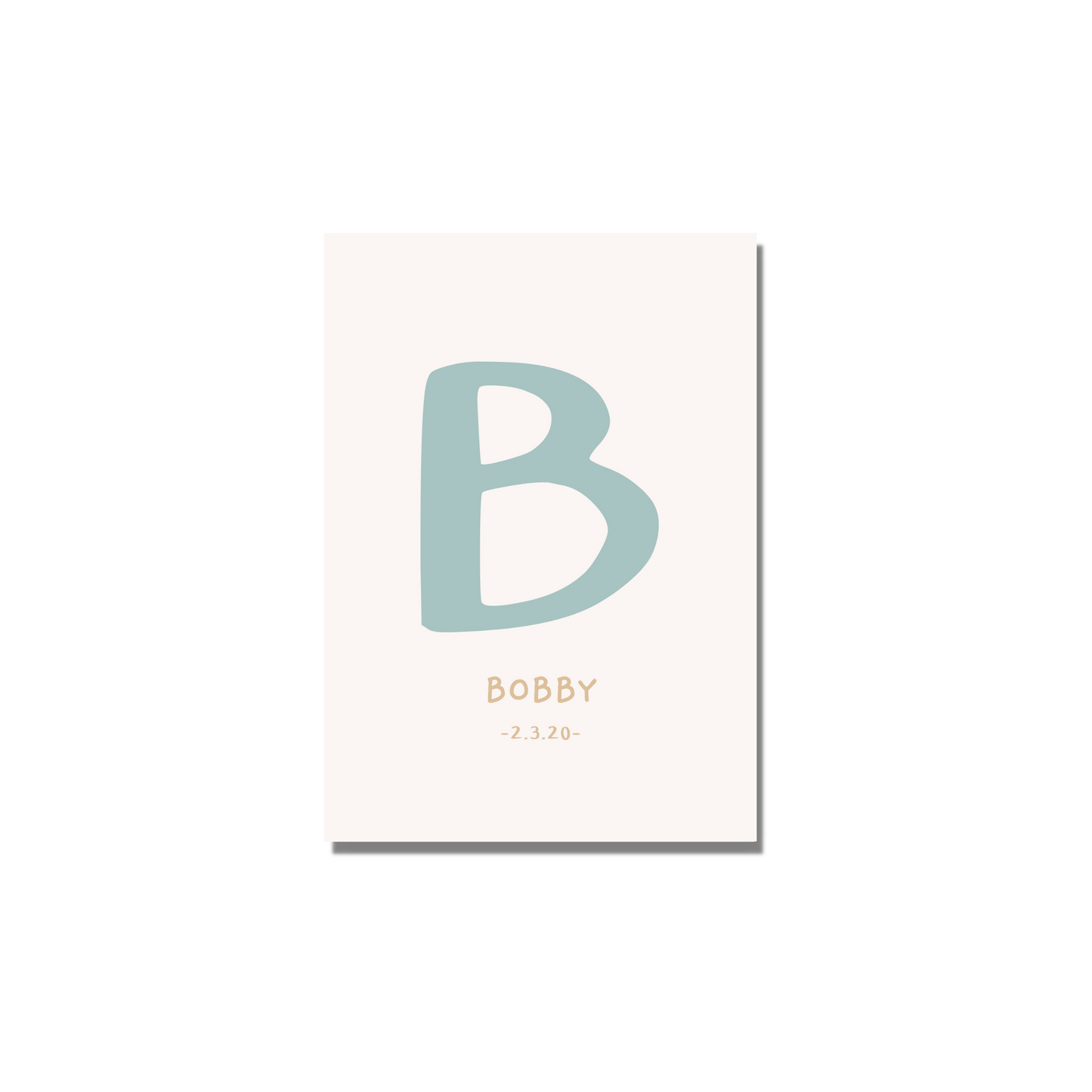 Alphabet Letter Personalised Print