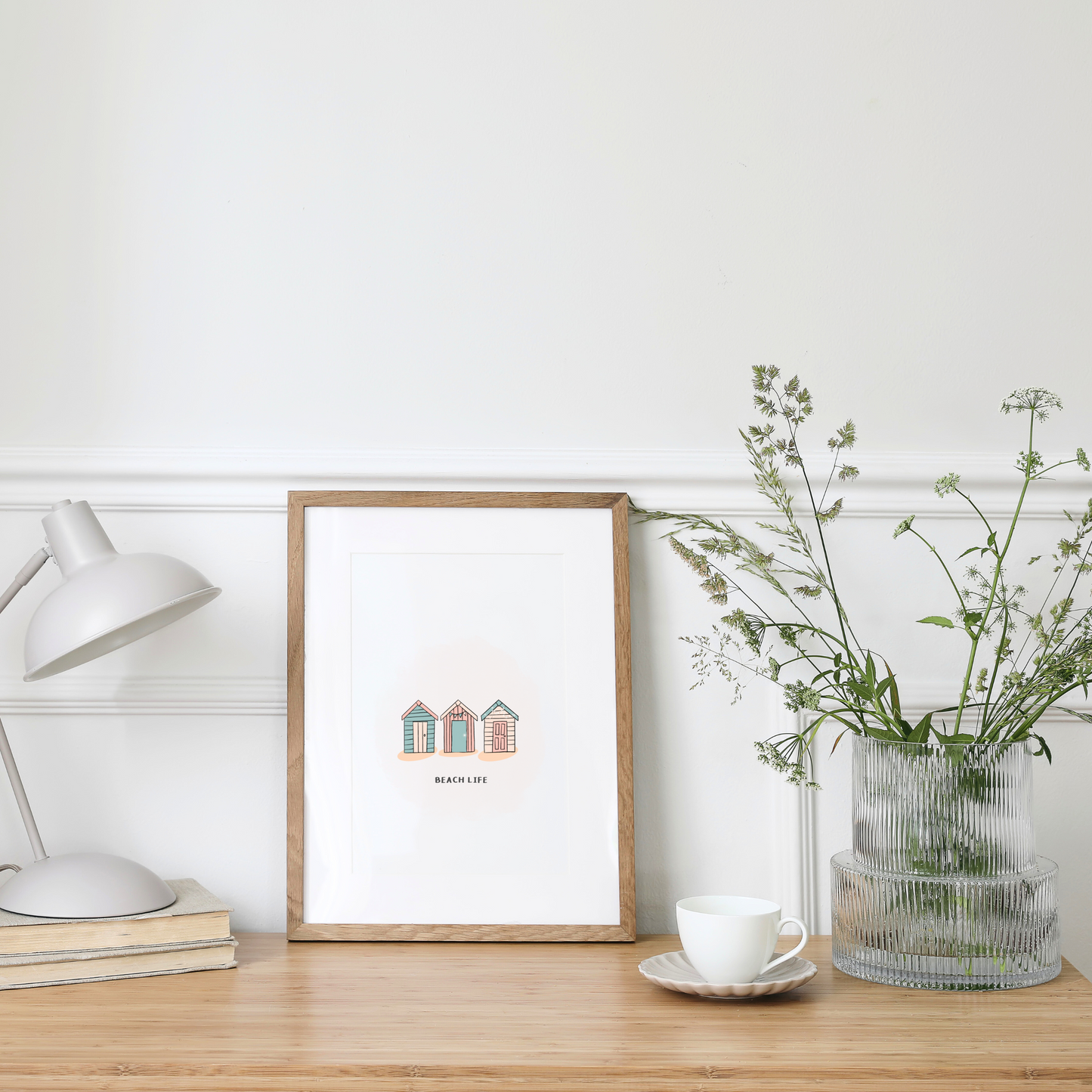 Beach Huts Art Print