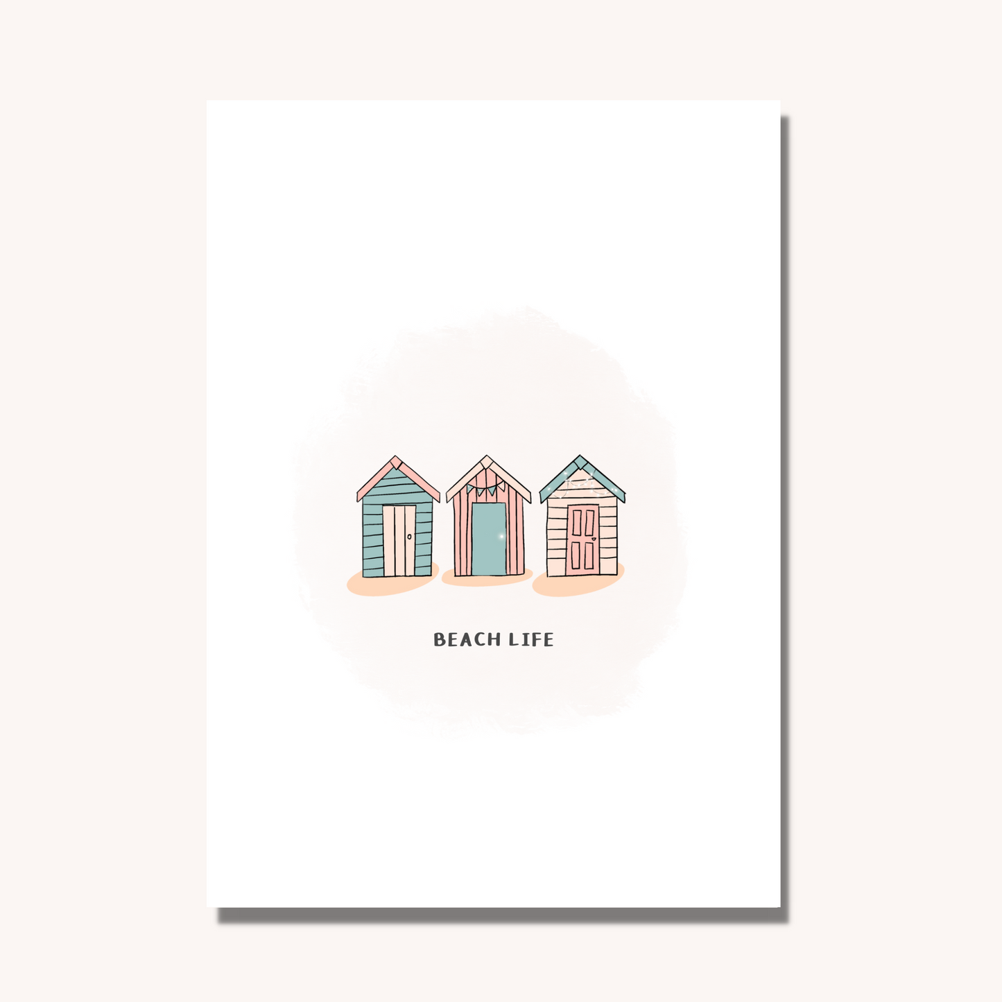 Beach Huts Art Print