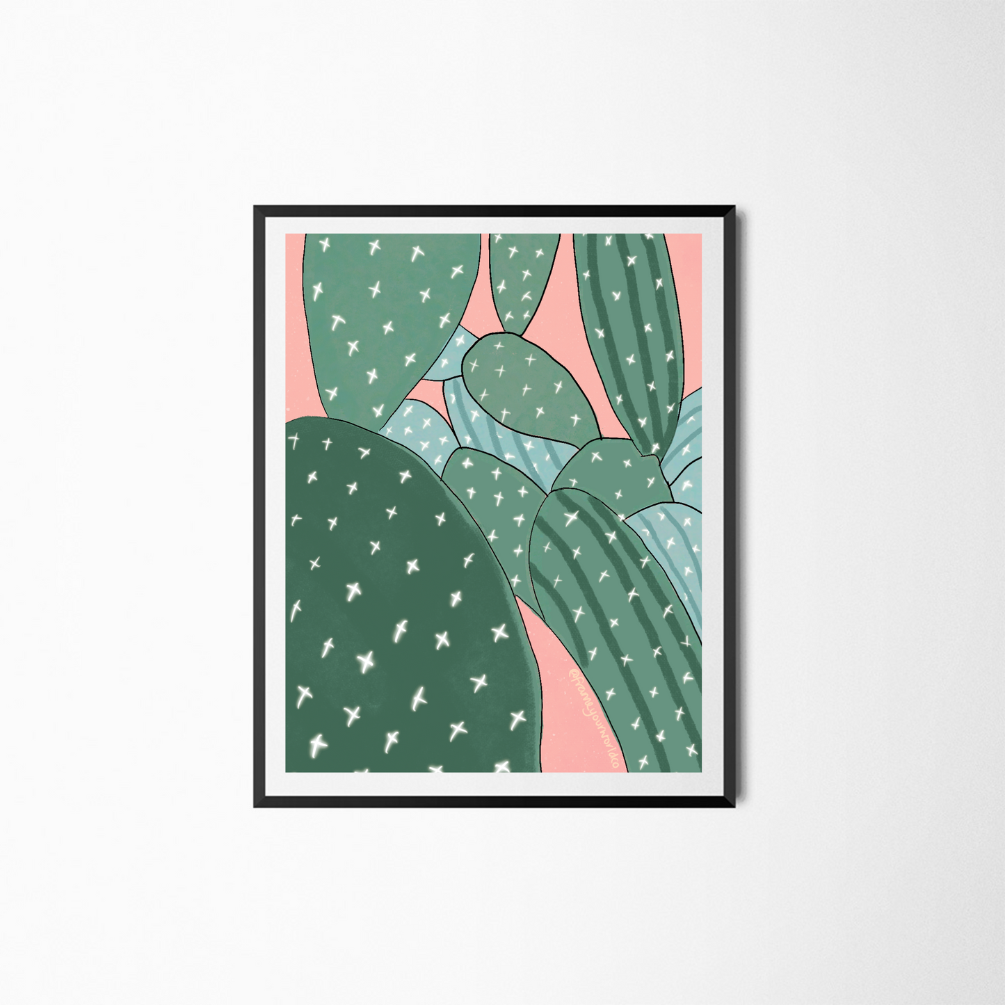 Cacti Field Print
