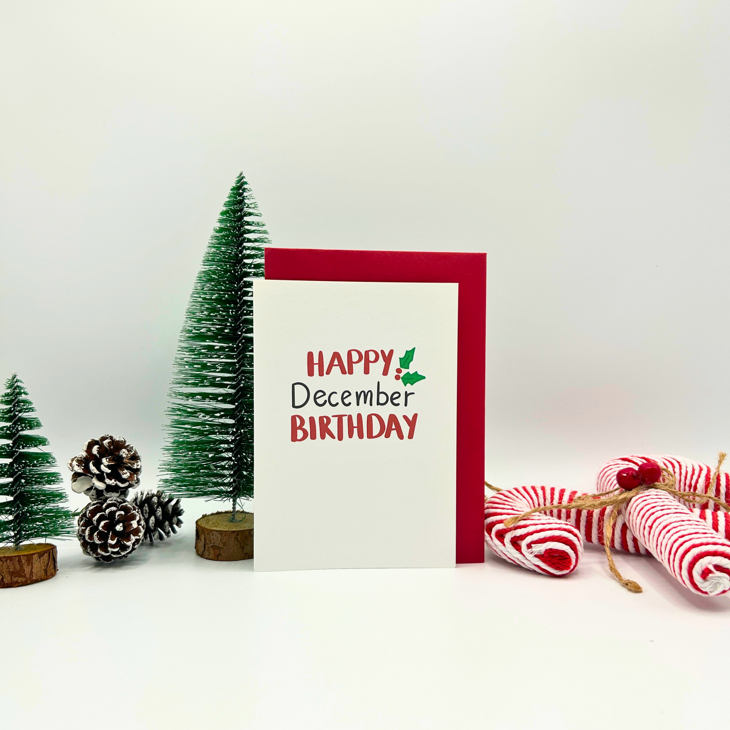 December Birthday Greetings Christmas Card