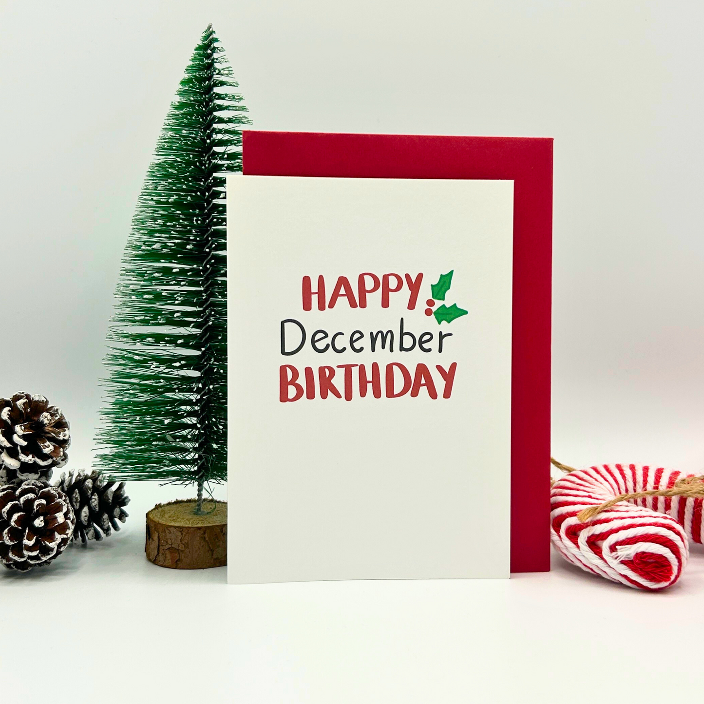 December Birthday Greetings Christmas Card
