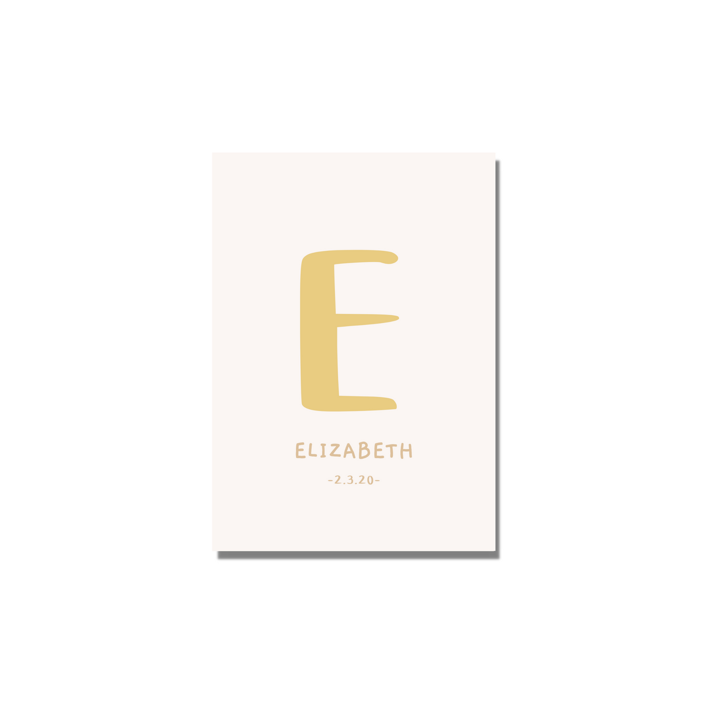 Alphabet Letter Personalised Print