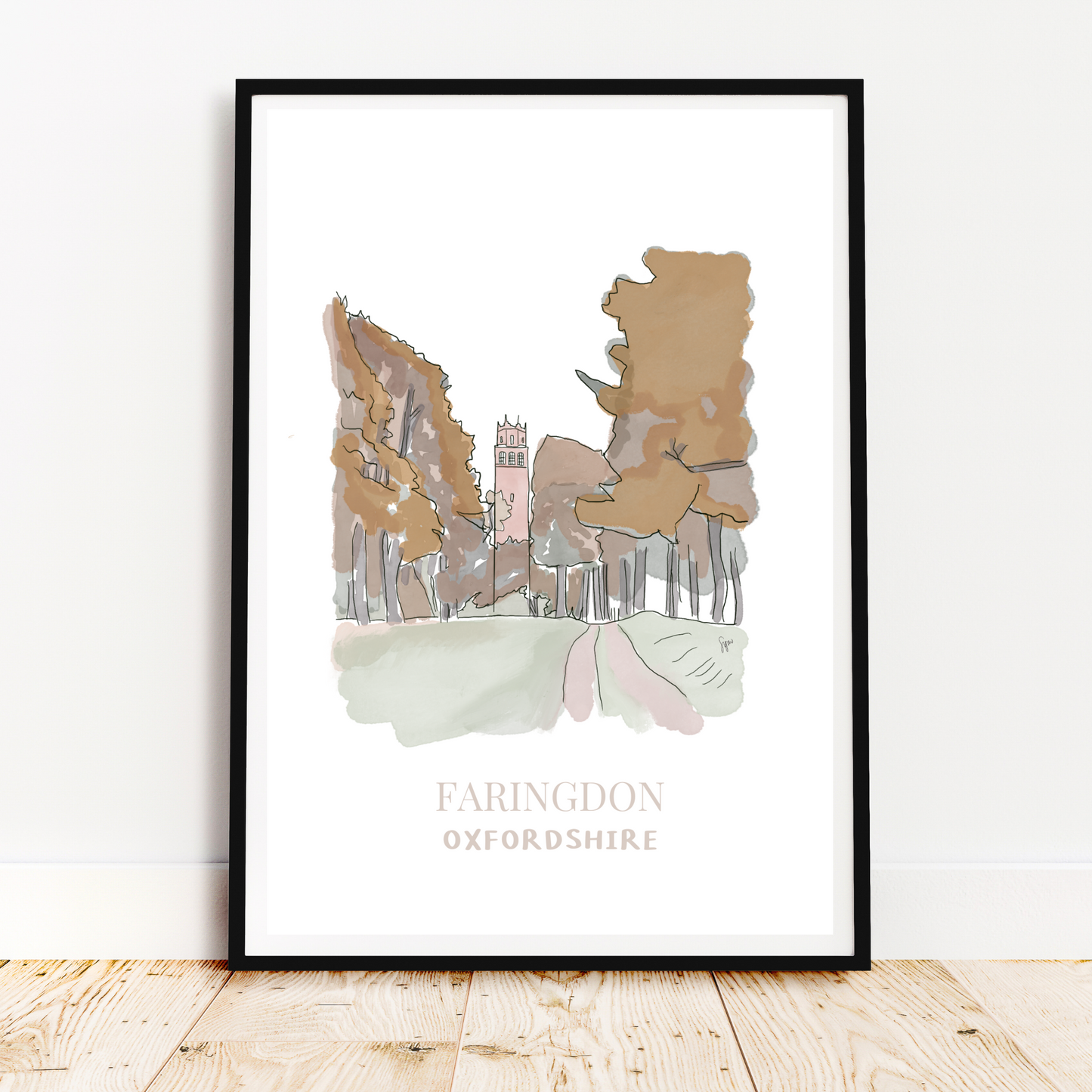 Faringdon Folly Art Print
