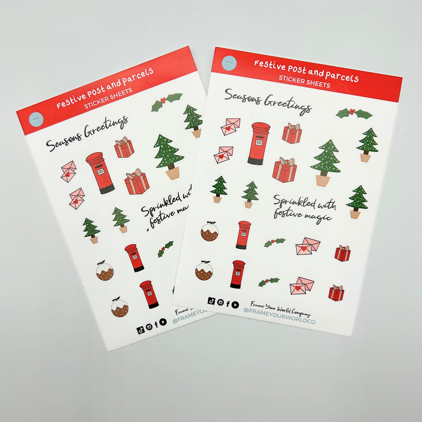 Festive Post & Parcels Stickers