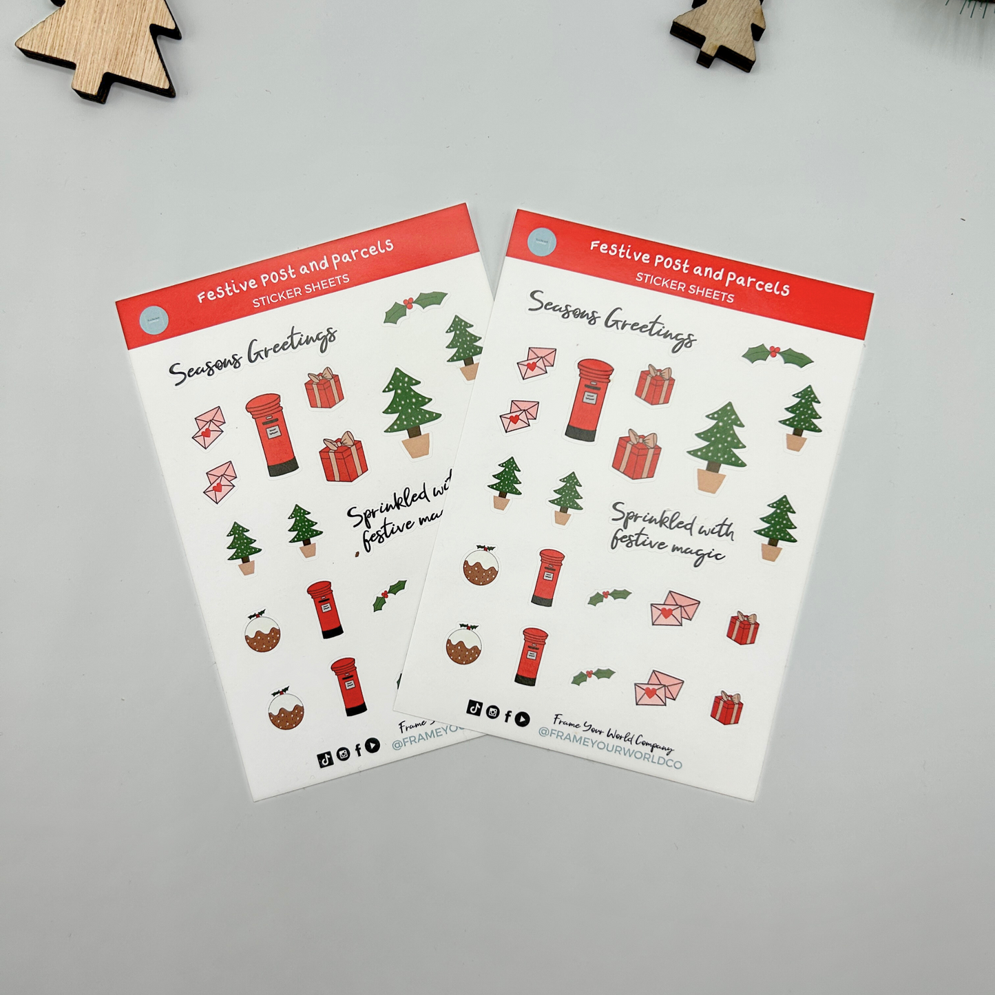 Festive Post & Parcels Stickers