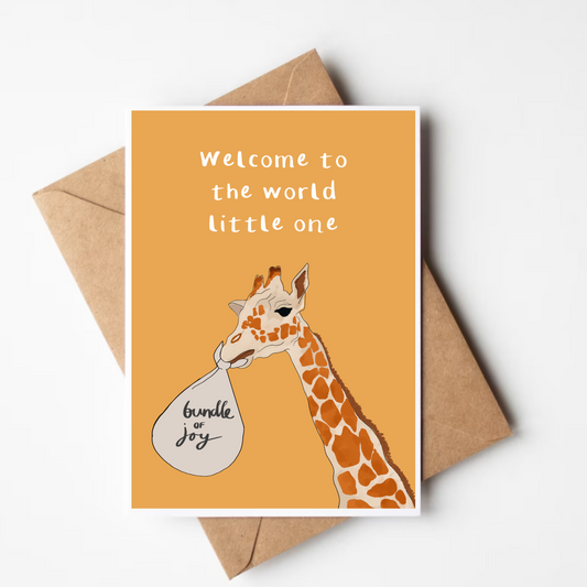 Welcome To The World Little One - Giraffe