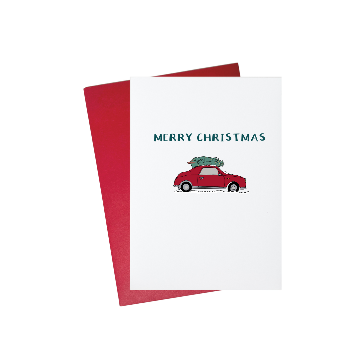 Merry Christmas Car and Tree