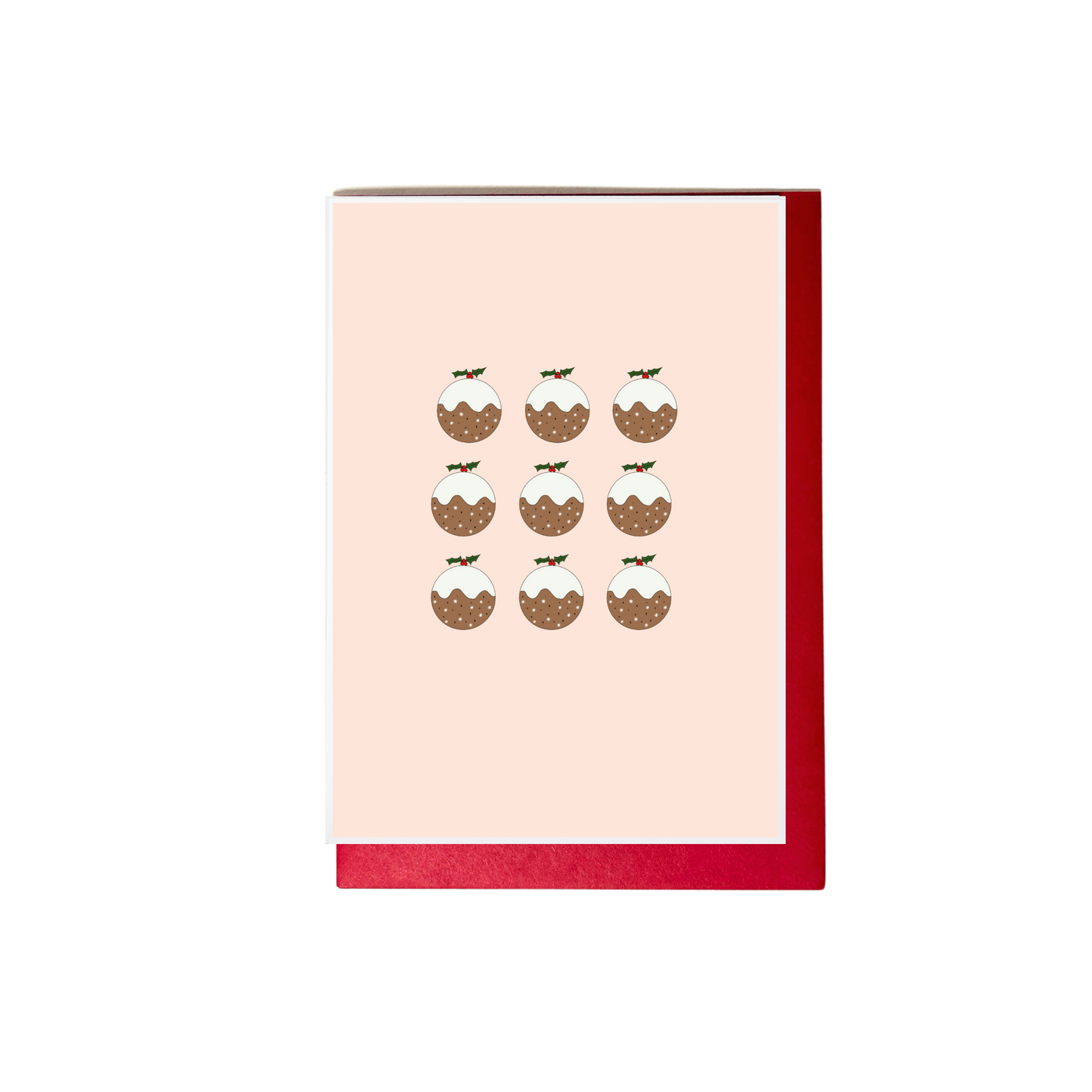 Pink Pudding Pattern Blank Card