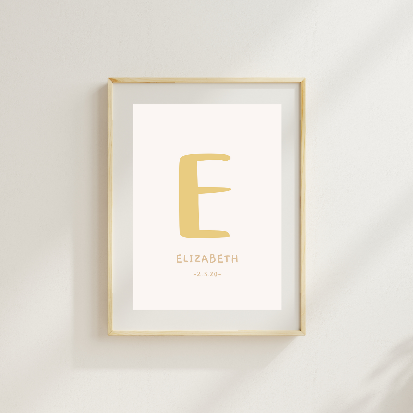 Alphabet Letter Personalised Print