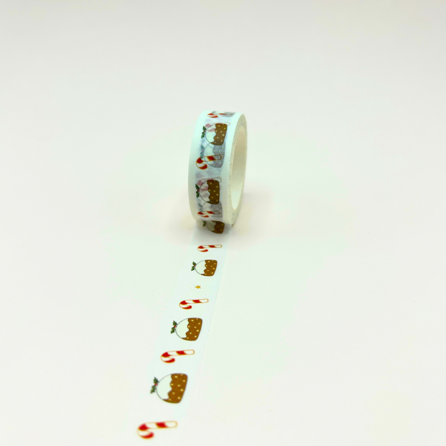 Christmas Pudding & Candy Cane Washi Tape