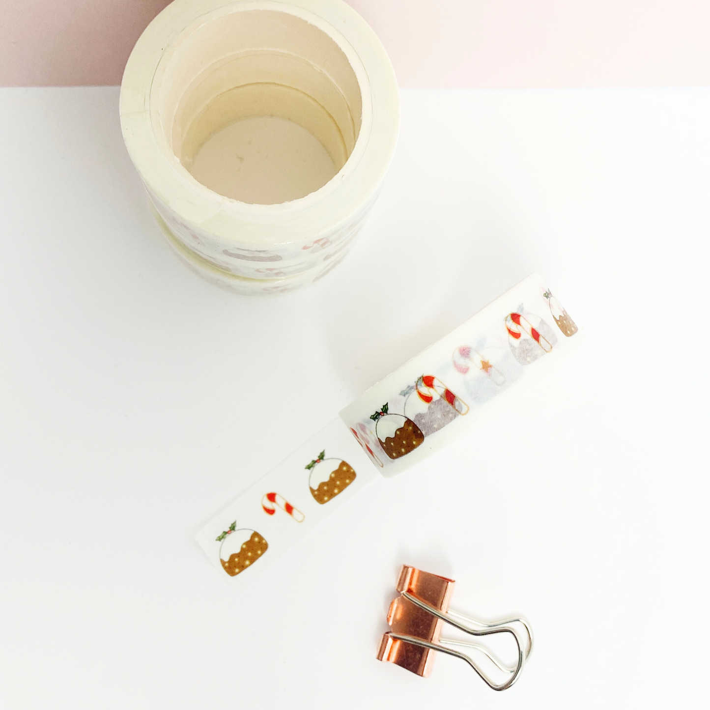 Christmas Pudding & Candy Cane Washi Tape