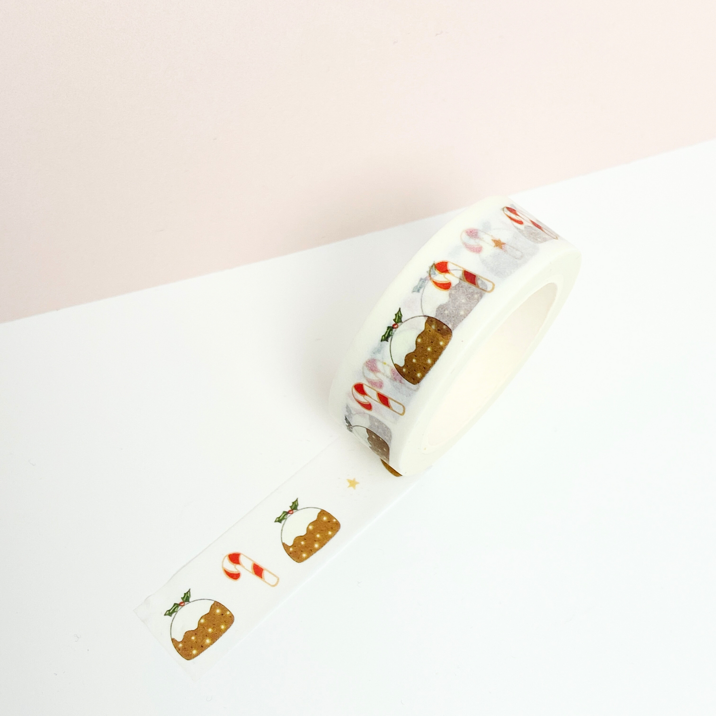 Christmas Pudding & Candy Cane Washi Tape