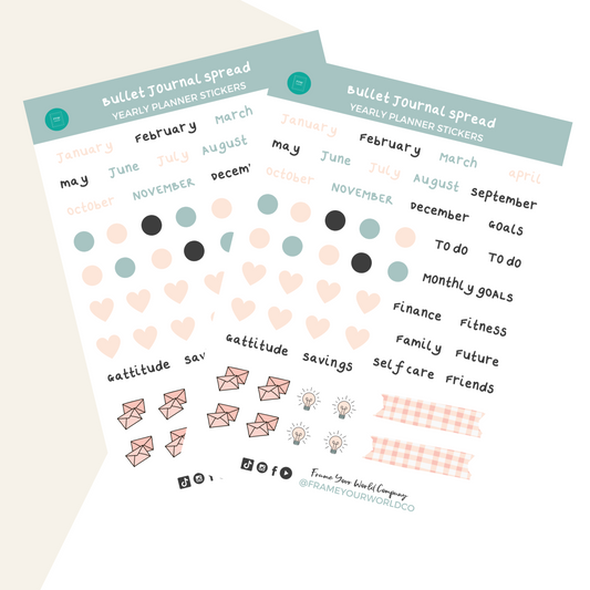 Yearly Planner Stickers