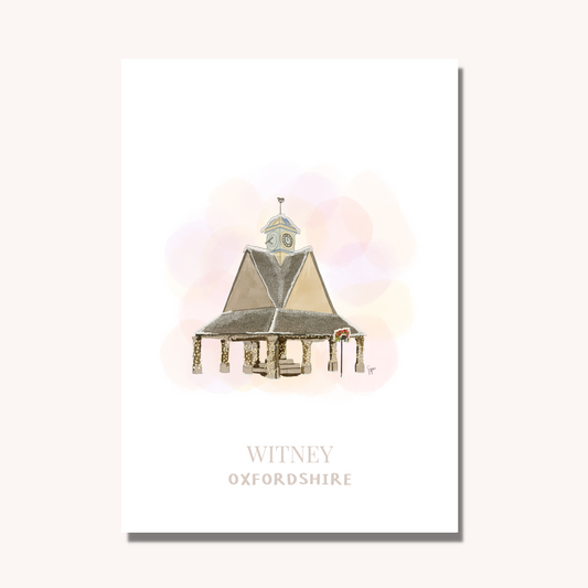 Buttercross Witney Christmas Art Print