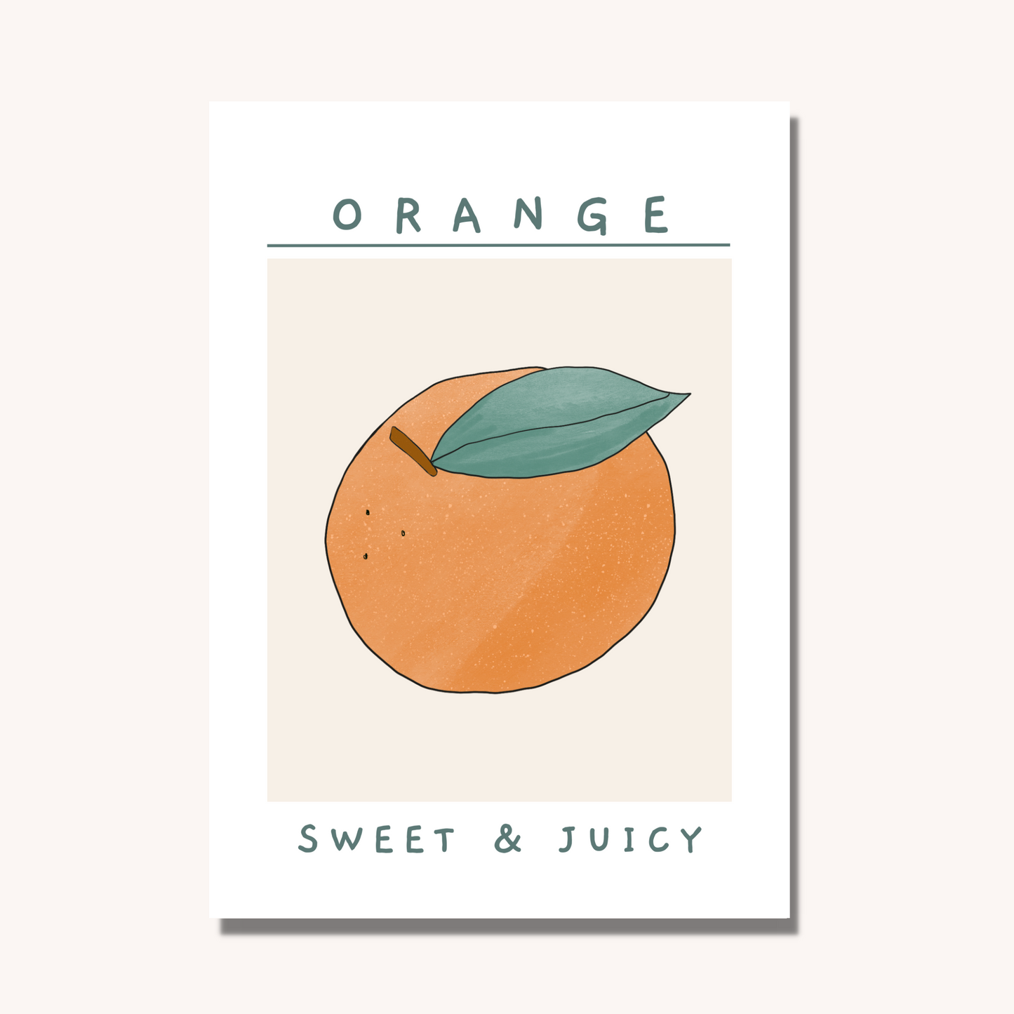 Sweet & Juicy Orange Illustration