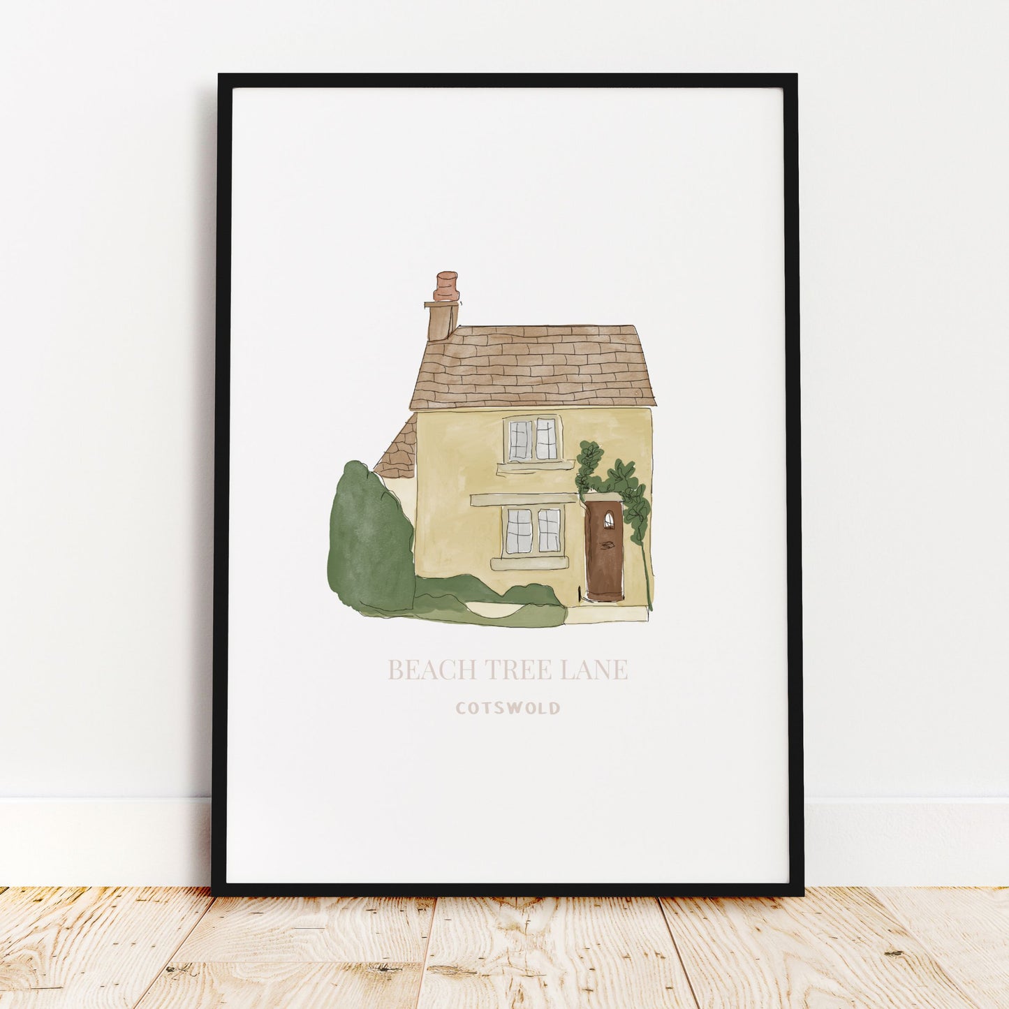 Personalised Home Illustration Art Print