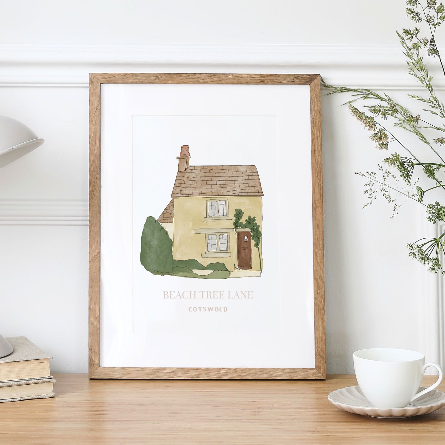 Personalised Home Illustration Art Print