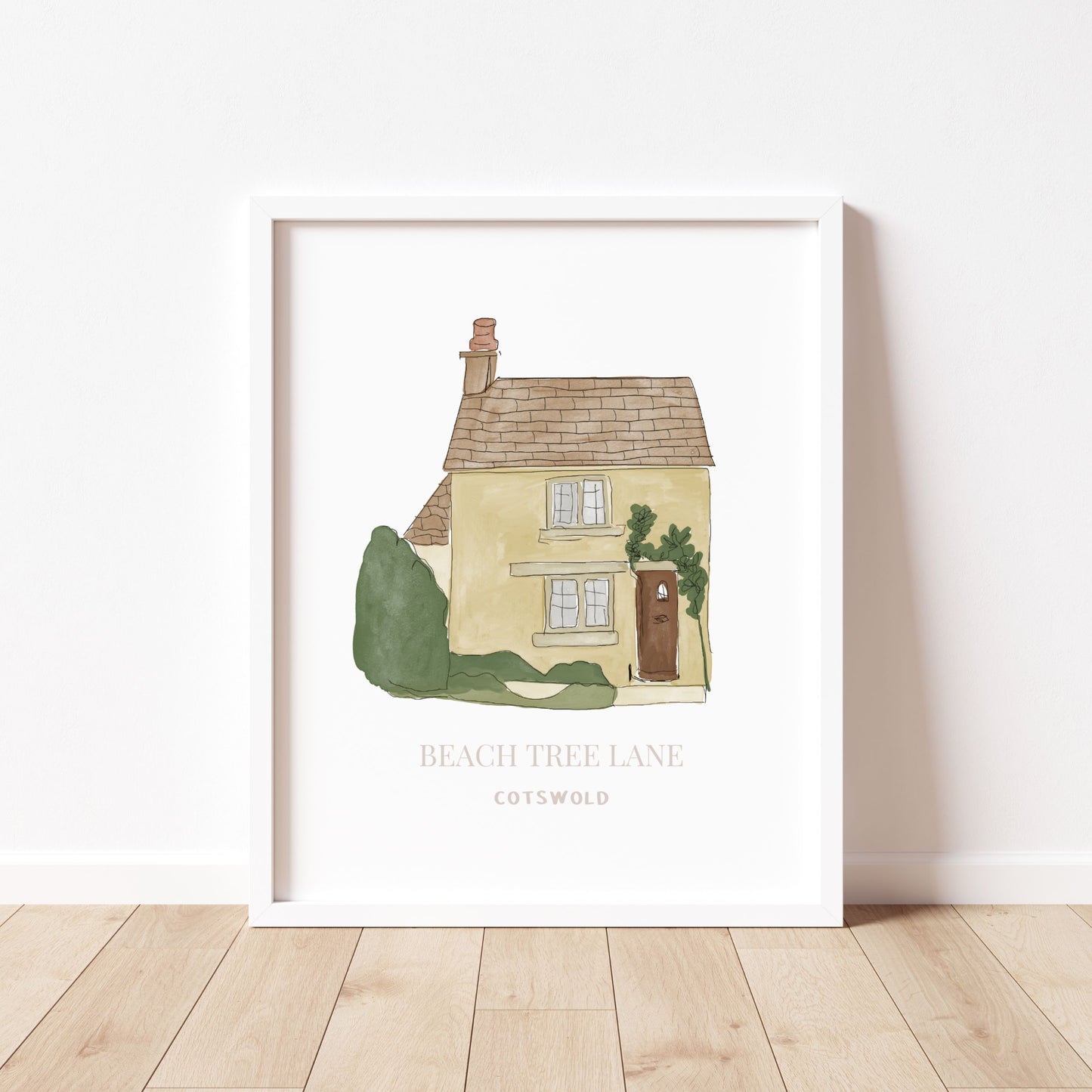 Personalised Home Illustration Art Print