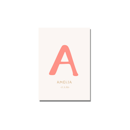 Alphabet Letter Personalised Print