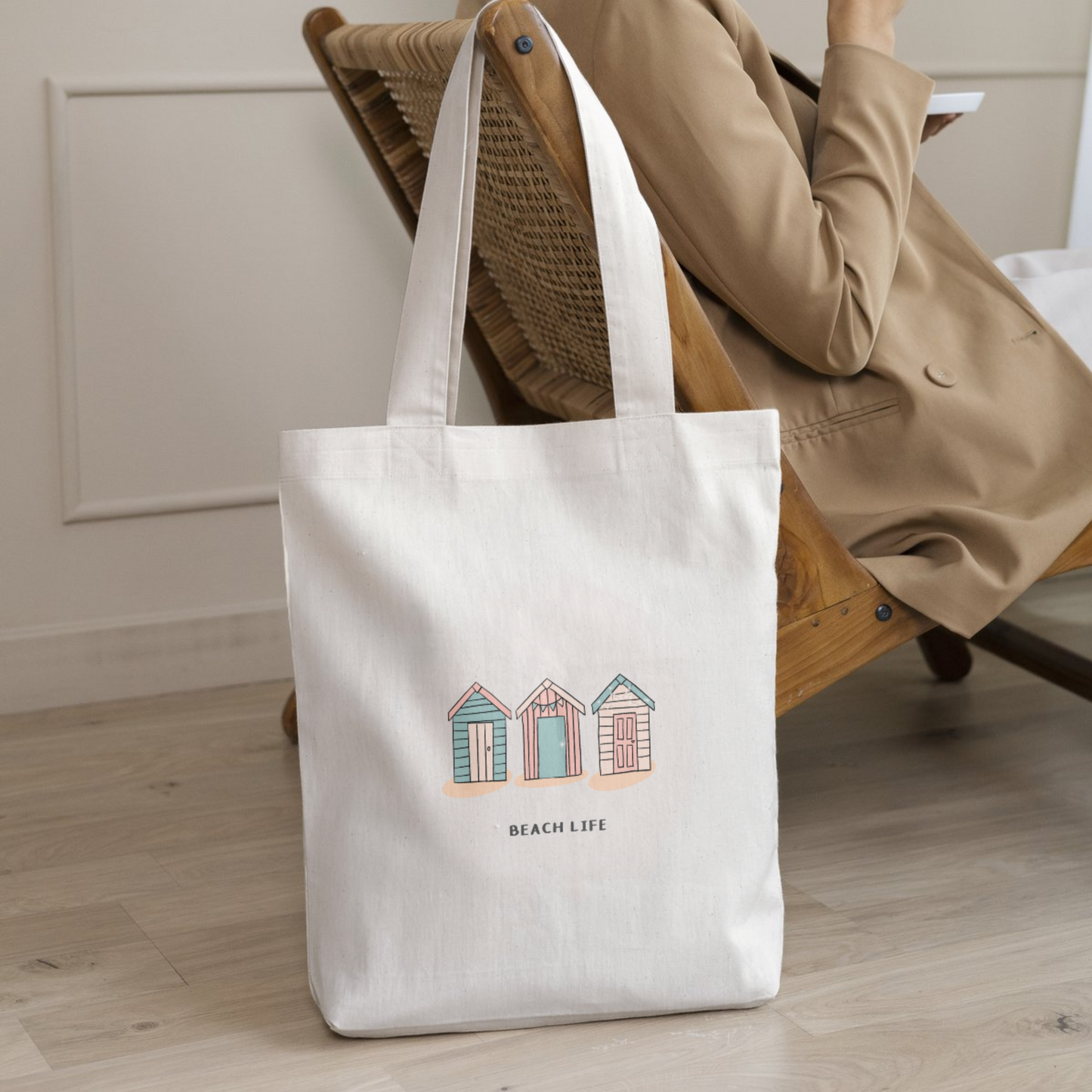 Beach Hut Trio Tote Bag