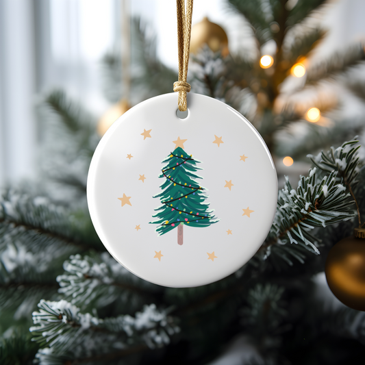 Christmas Tree Ceramic Bauble