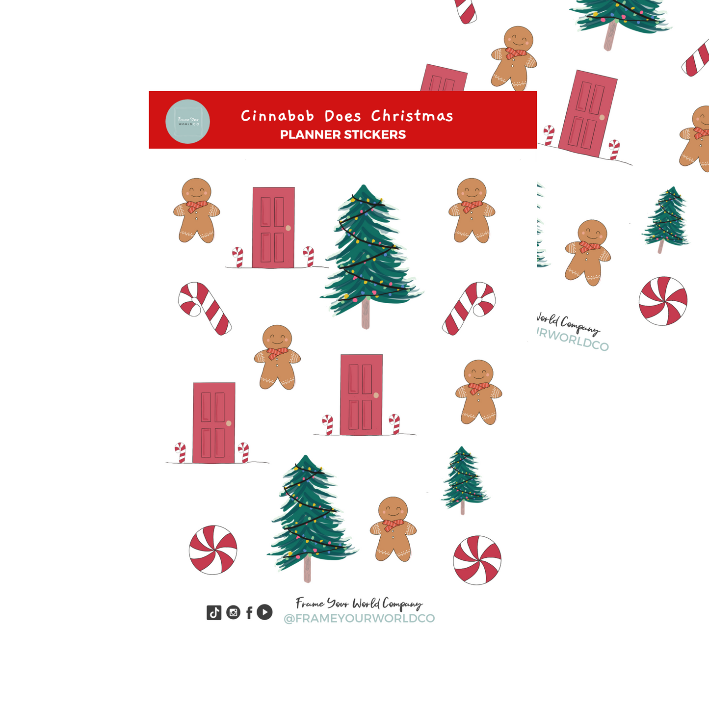 Cinnabob Does Christmas Stickers