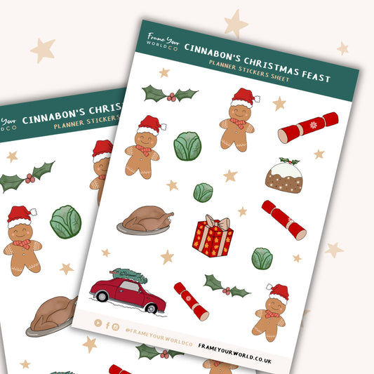 Christmas Feast Planner Sticker Sheet