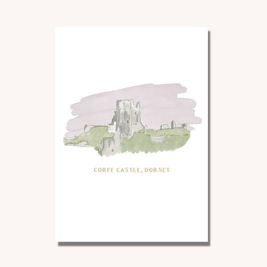 Corfe Castle Dorset Art Print