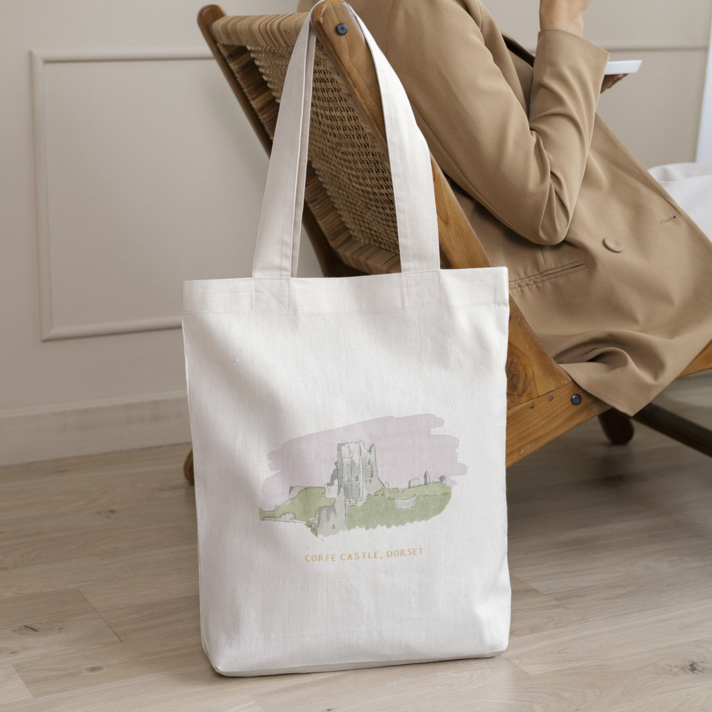 Corfe Castle Tote Bag