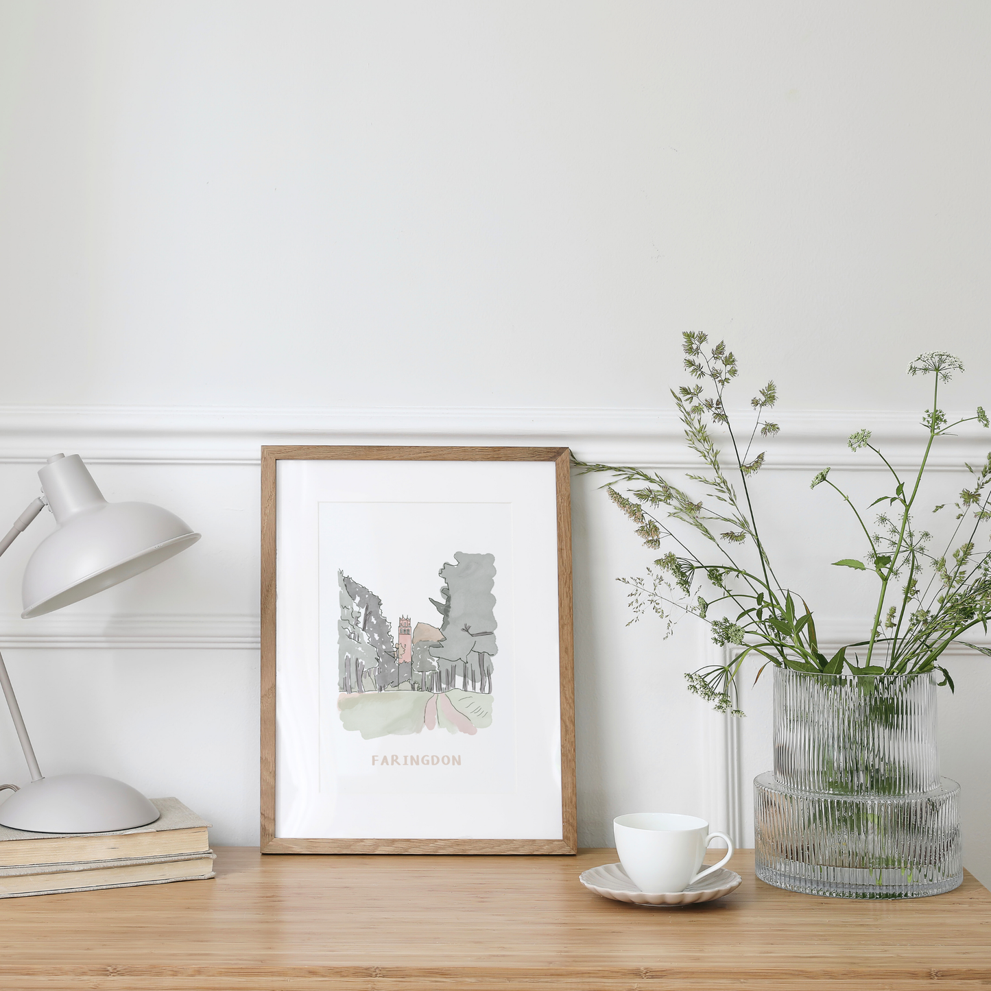 Farringdon Folly: Tranquil Woodland Path Art Print