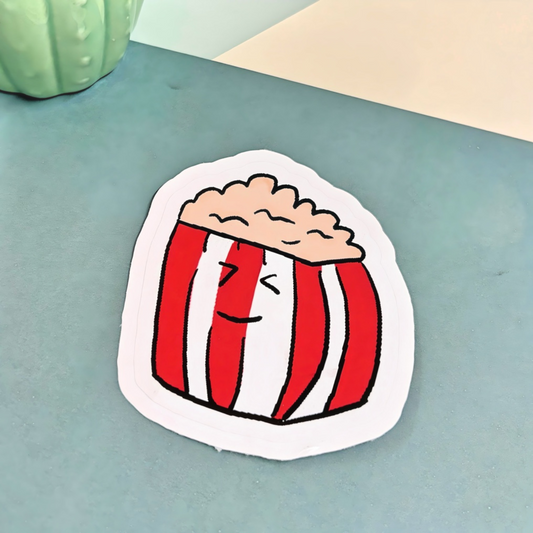 Giant Popcorn Vinyl Sticker