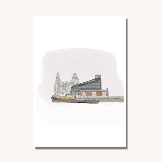 Liverpool Skyline Wall Art Print