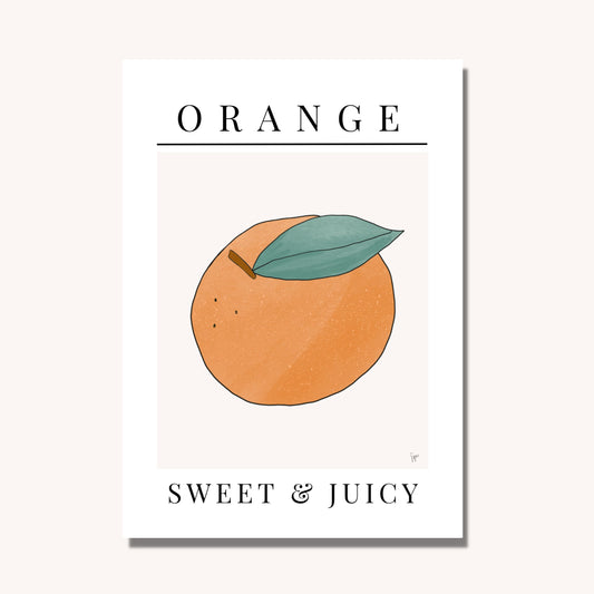 Sweet & Juicy Orange Illustration