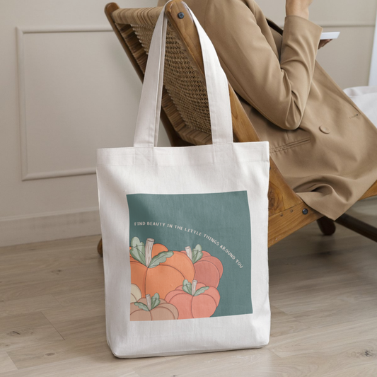 Find Joy In The Little Things Pumpkin Tote Bag