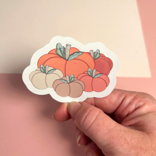 Autumn Pumpkin Patch Vinyl Sticker