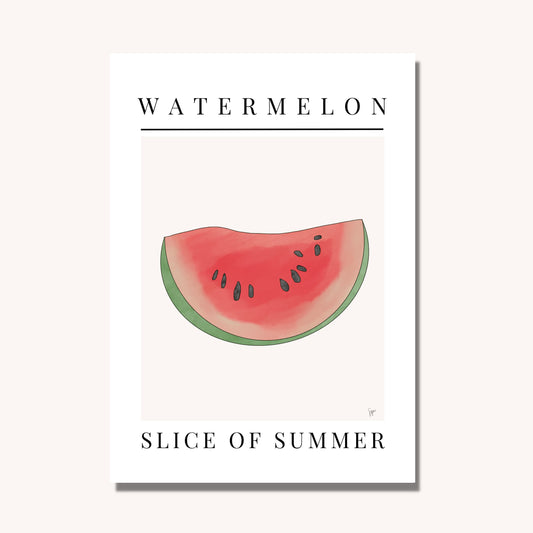 Watermelon Slice Art Print