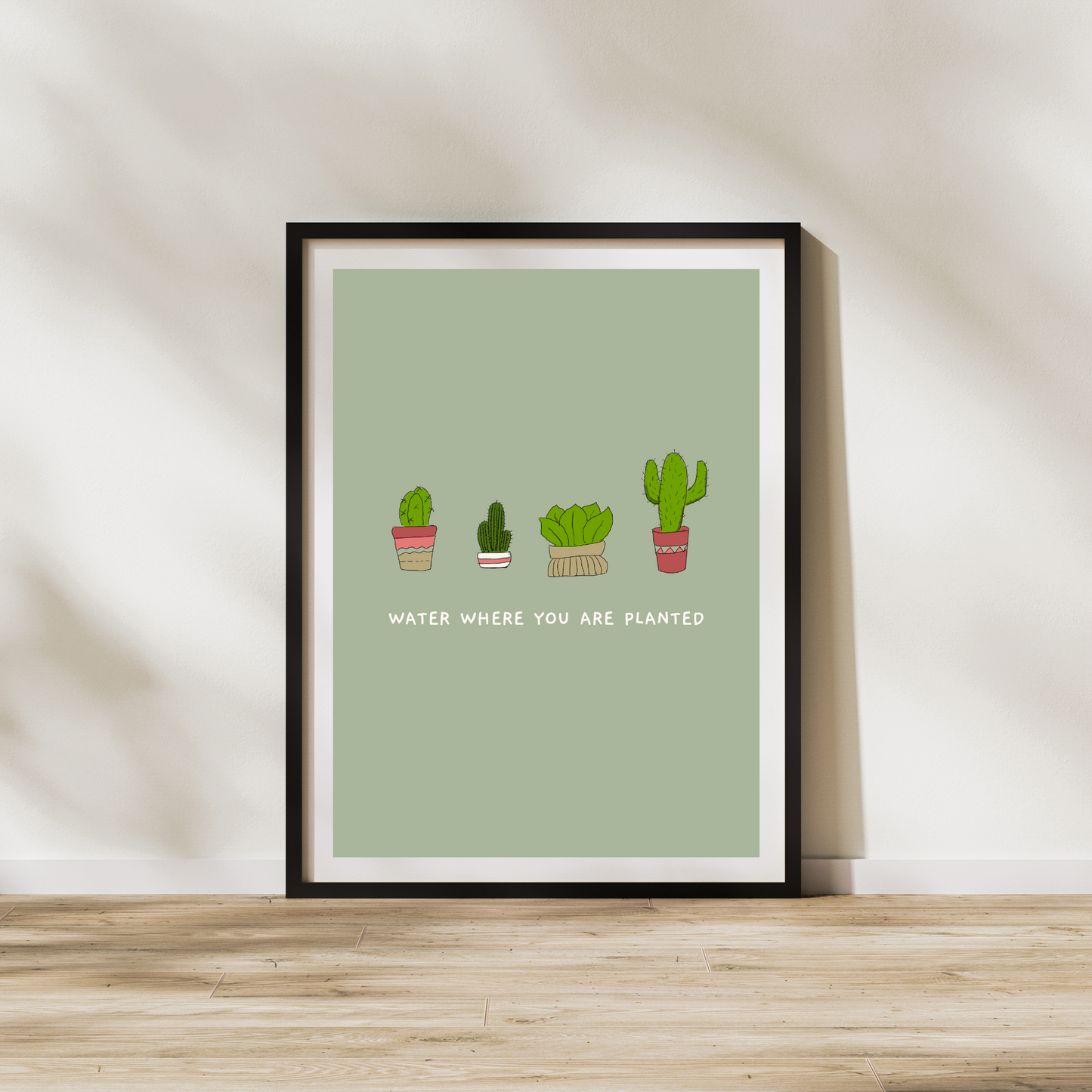 Water Where You Are Planted Art Print