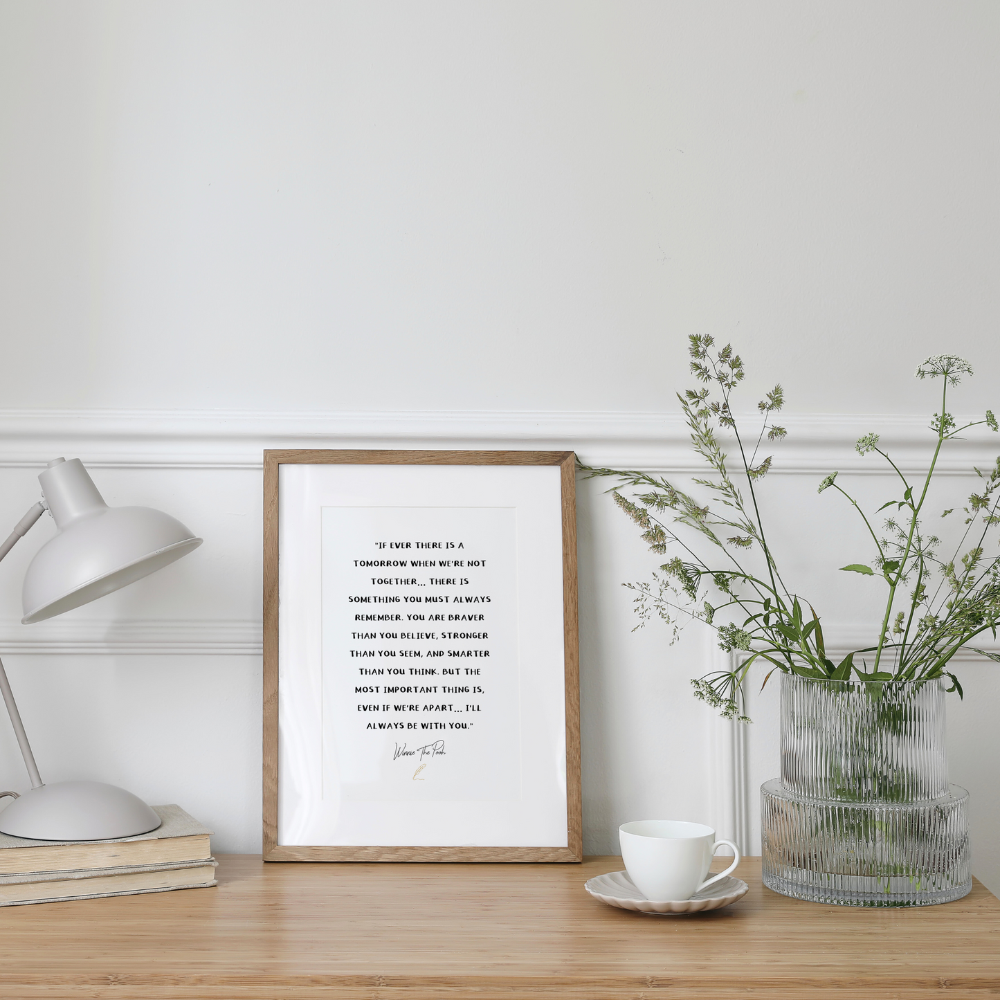 Winnie The Pooh Inspired Friendship Quote Print