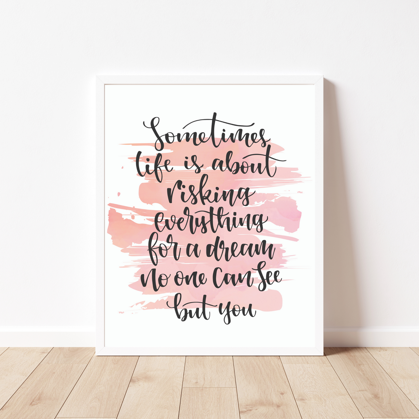 Sometimes Life Is About Quote Print