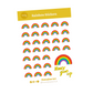 Never Give Up Rainbow Sticker Set