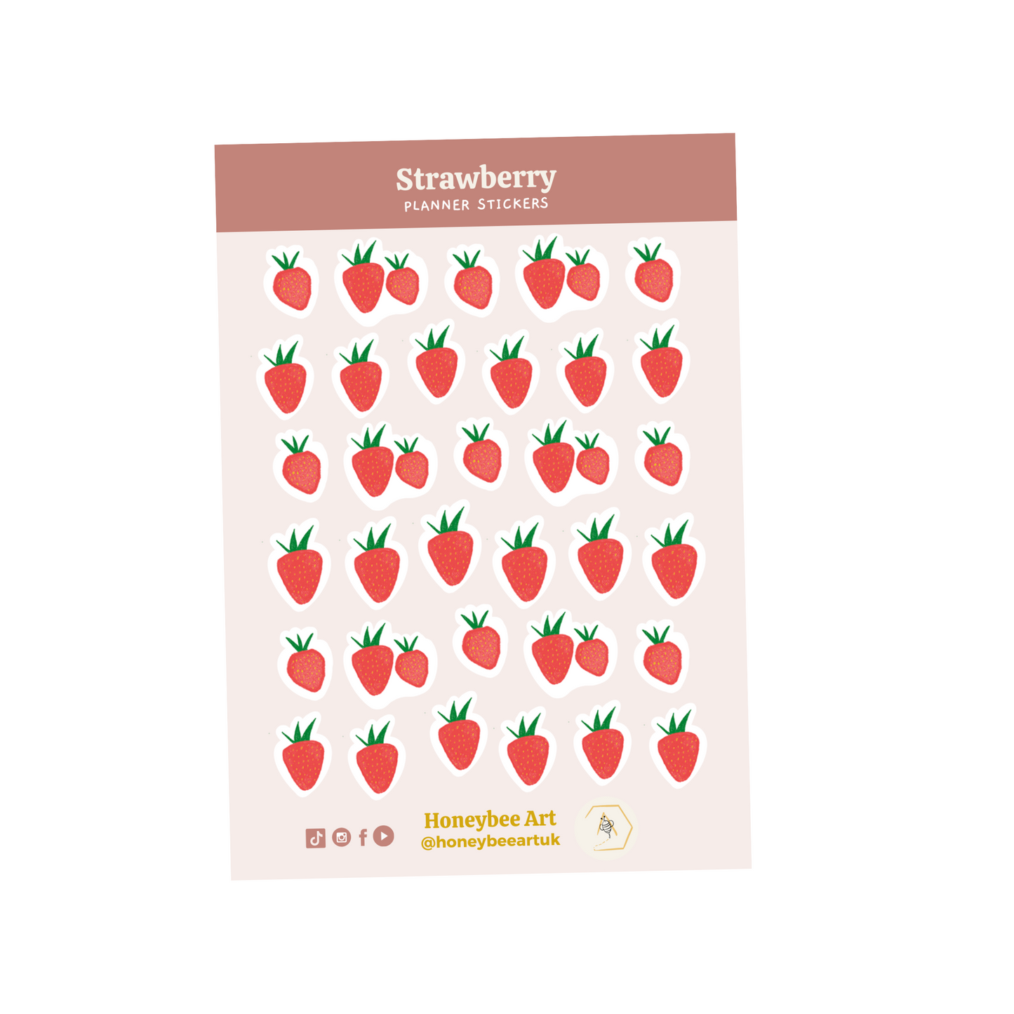 Strawberry Sticker Set