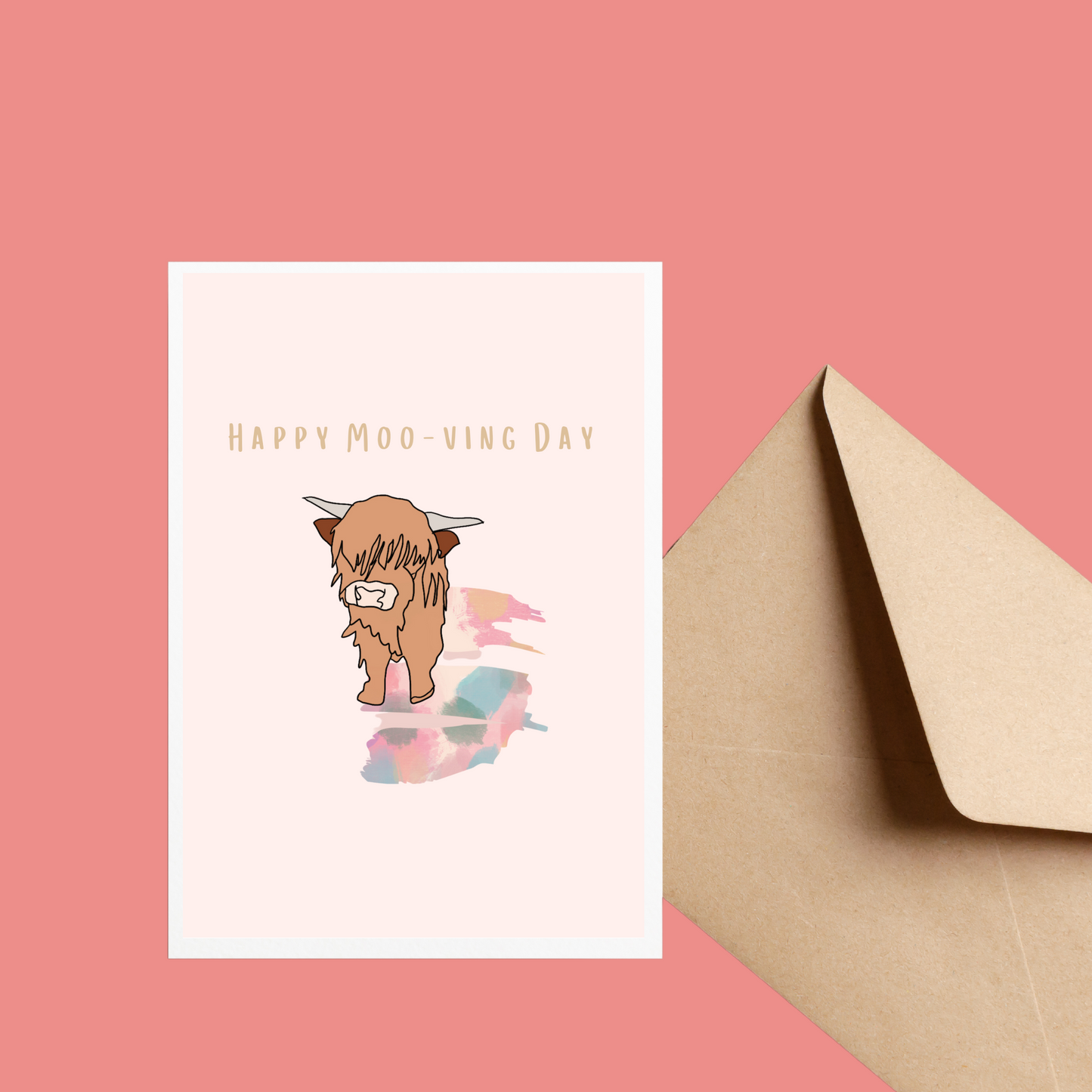 Happy Mooving Day Greeting Card